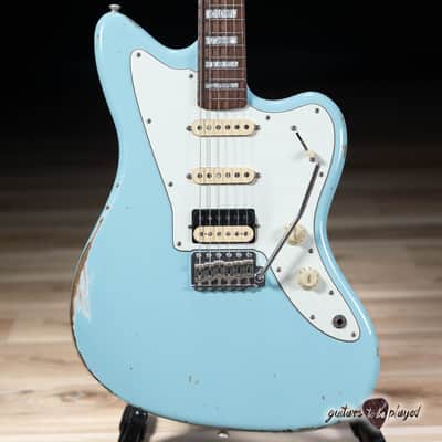 Fano JM6 Alt de Facto HSS Trem Guitar w/ Lollar Blondes & Imperial – Sonic Blue image 2