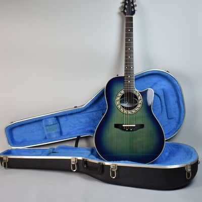 90's Ovation 3862 Pinnacle Series Trans Blue Rare Electric | Reverb