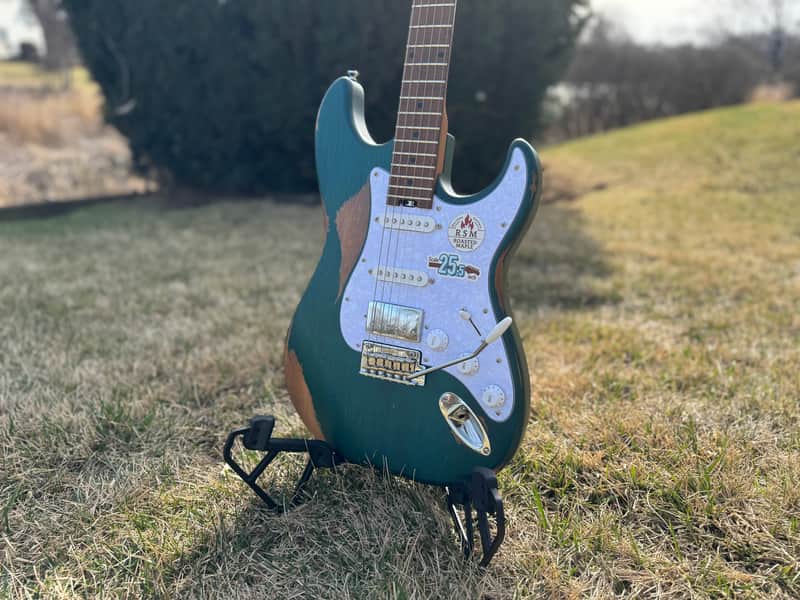 Bacchus (Strat) BSH-Aged RSM - Aquamarine image 1