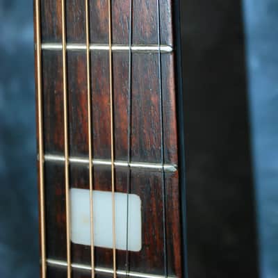 1977 Kay K-590 Deluxe Western Hummingbird Jumbo Sunburst Pro Setup Original Case image 5