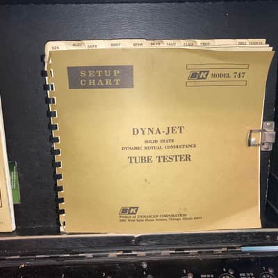 B&K Model 747 Tube Tester with Documentation image 8