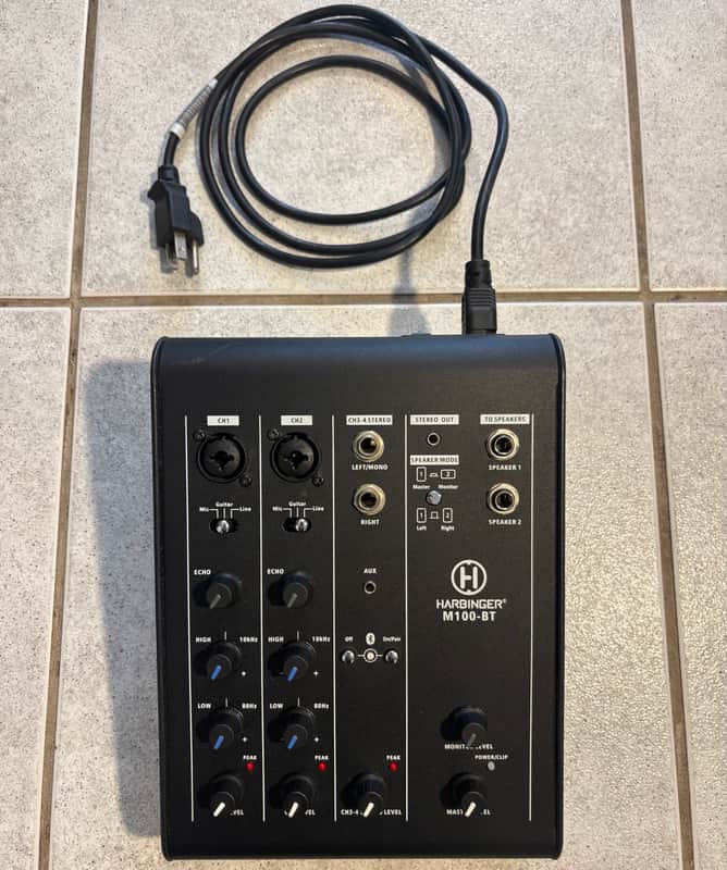 Harbinger M100-BT Powered Mixer (No Speakers) image 1