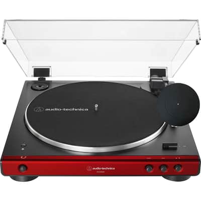 Audio-Technica AT-LP60XBT-RD Belt-Drive Bluetooth Turntable + Mat & 2Yr Warranty image 2