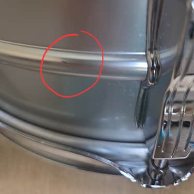 Ludwig No. 404 Acrolite 5x14" 8-Lug Aluminum Snare Drum with Keystone Badge July 1969 - Matte Aluminum image 11