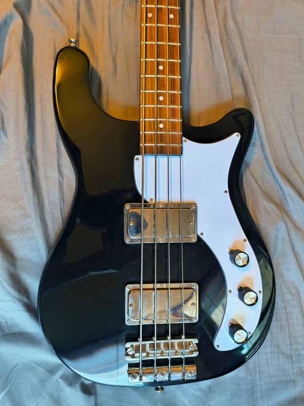 Epiphone Embassy Bass Graphite Black – Upgraded Gotoh Tuners + Hipshot D-Tuner image 1