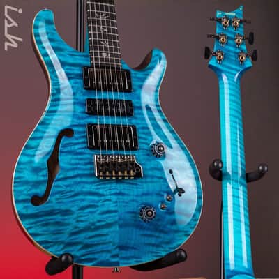 PRS Wood Library Special Semi-Hollow 10-Top Quilt Aquableux Custom Color image 1