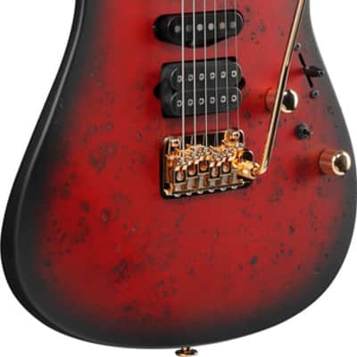 Ibanez Kiko Loureiro Signature 6 String Electric Guitar w/Case - Transparent Ruby Red (KIKO100TRR) image 2