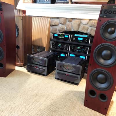 McIntosh LS360 Speakers in a Beautiful Red Cherry Finish image 1