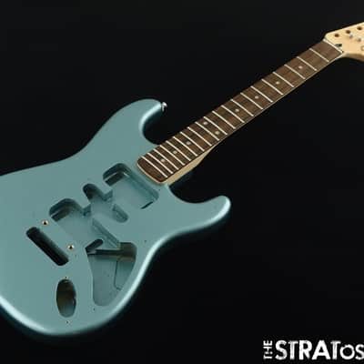 Fender Squier Affinity Stratocaster Junior HSS BODY + NECK Strat Ice Blue IBM image 1