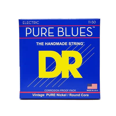DR PHR-11 Pure Blues Vintage Pure Nickel Electric Guitar Strings 11-50 - Electric Guitar Strings image 1