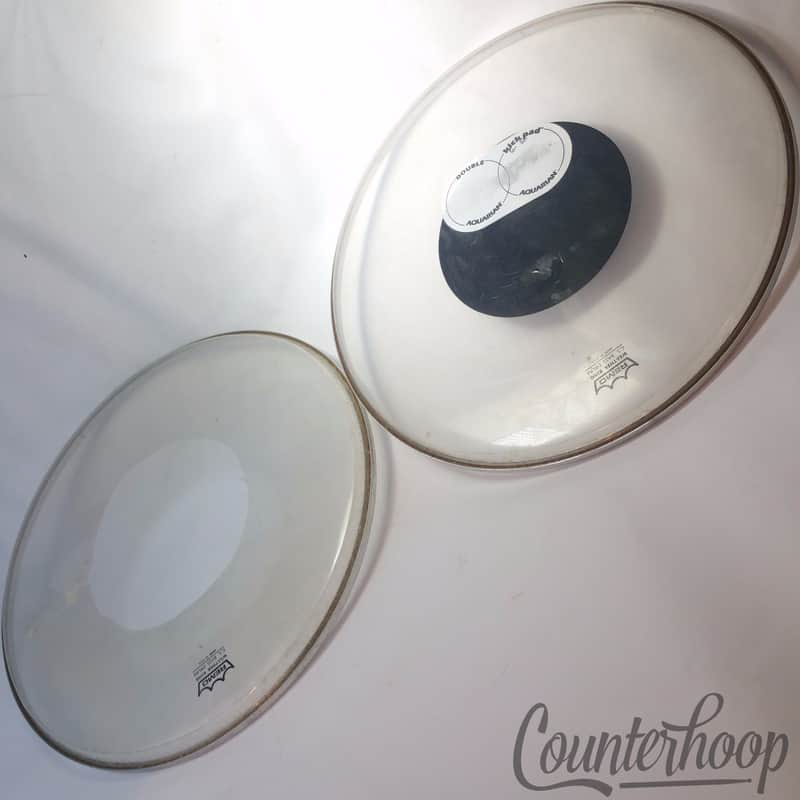 *Premier Metric*Remo 20" C.S. Batter Bass Drum Heads 2x Weather King USA 19 5/8" image 1