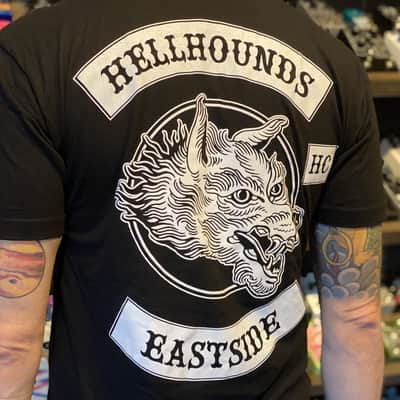 eastside hellhounds hockey moto club t-shirt-XLarge image 2