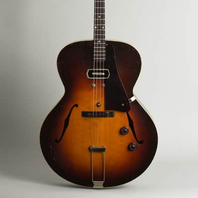 Gibson  TG-50 With Charlie Christian Pickup Arch Top Hollow Body Electric Tenor Guitar (1940), ser. #501F-1, original tweed hard shell case. image 1