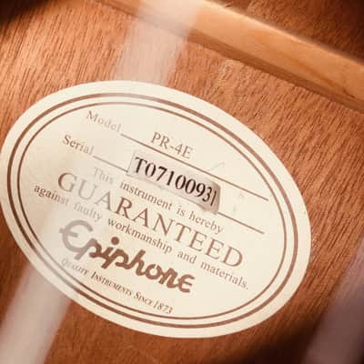 Epiphone PR-4E Acoustic Electric Guitar w/Bag image 4