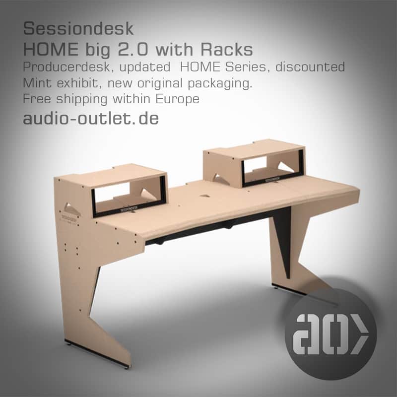 Sessiondesk HOME big 2.0  with Racks, Studiodesk, b-stock, like-new condition, OV, (SRP: 999€) image 1