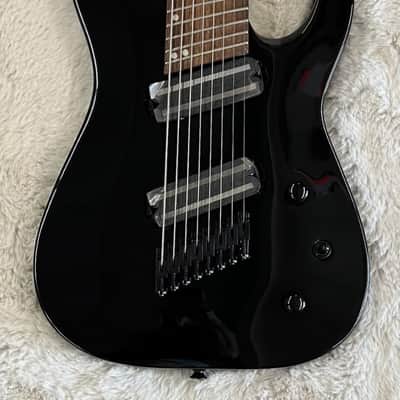 Jackson X Series Dinky Arch Top DKAF8 MS, Laurel board, Multi-Scale, Gloss Black image 3