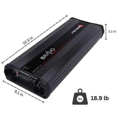 Stetsom BRAVO FULL 12K 12000W RMS Class D Mono Full-Range Car Audio Amp 2Ω image 7