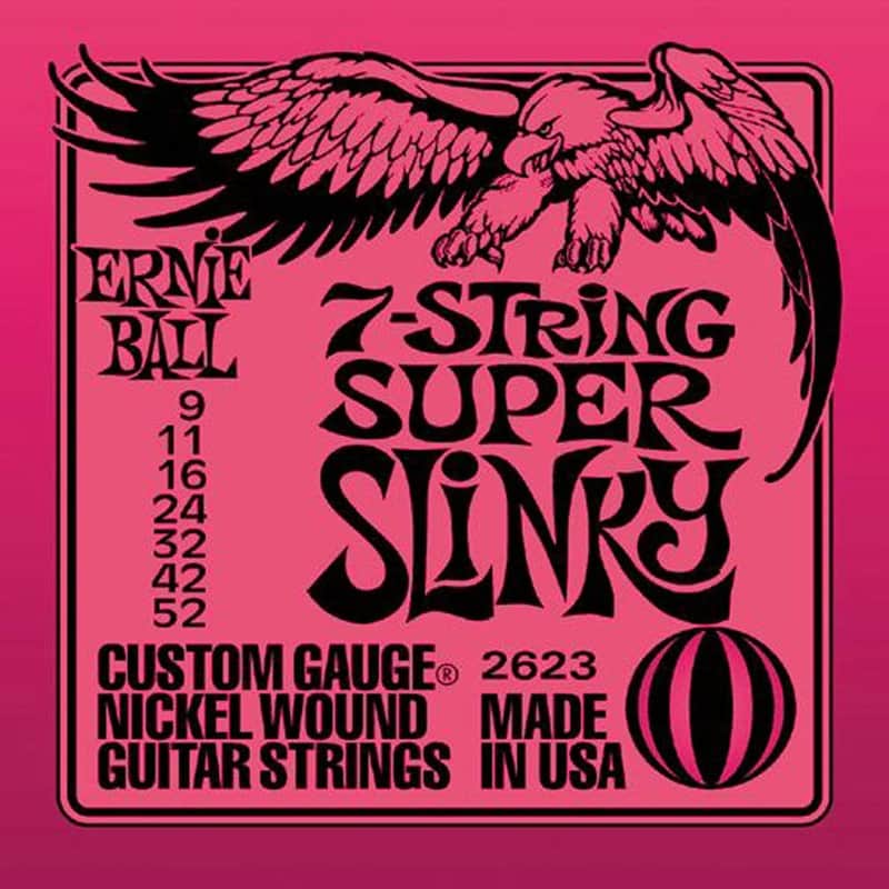 Ernie Ball EB 2623 Super Slinky 7-Strings image 1