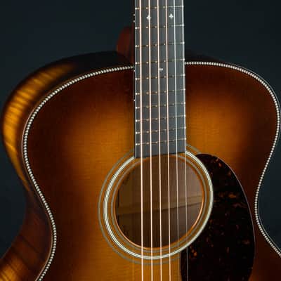 Martin GP Custom Flamed Maple and Sitka Spruce Full Body Ambertone Burst Grand Performance Used (2023) image 9