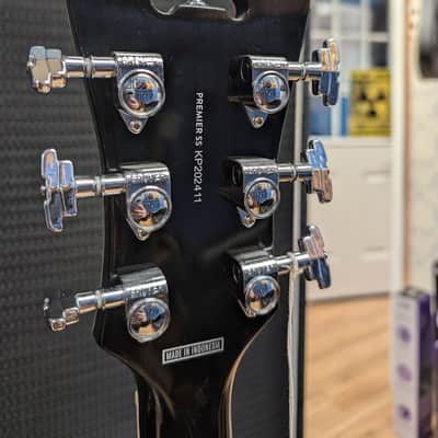 D'Angelico Premier SS Semi-Hollow Single Cutaway with Stop-Bar Tailpiece, Ovangkol Fretboard 2020 - 2022 - Black Flake image 13