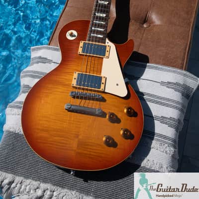 1990 Greco "Mint Collection" EG59-60 1958-59 Les Paul Standard Copy  - Vintage SunBurst - Made in Japan (FujiGen) - Pro Set-Up w Perfect Frets/Action/Intonation image 8