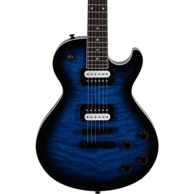 Dean Thoroughbred X-QM Electric Guitar, Transparent Blue image 1