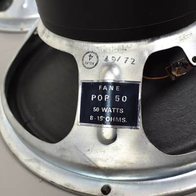 Fane Pulsonic cone speakers from 1972/73 used by : Hiwatt Vox Orange Sound city image 7