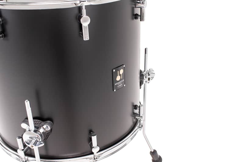 SONOR *Pre-Order* Momentum Birch Series 18x16.75" GT Black Matte Lacquer Floor Tom Drum w/Legs | Worldwide Ship | NEW | Special Order | Authorized Dealer image 1