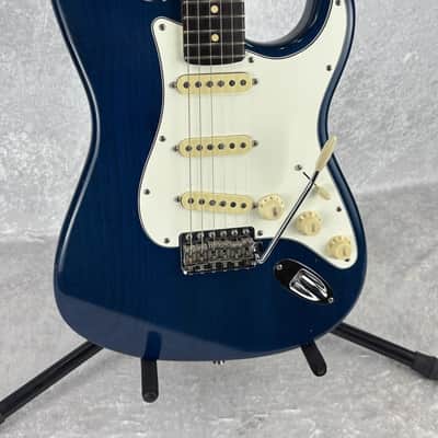 2002 Fender Highway One USA Stratocaster Sapphire Blue Transparent image 13