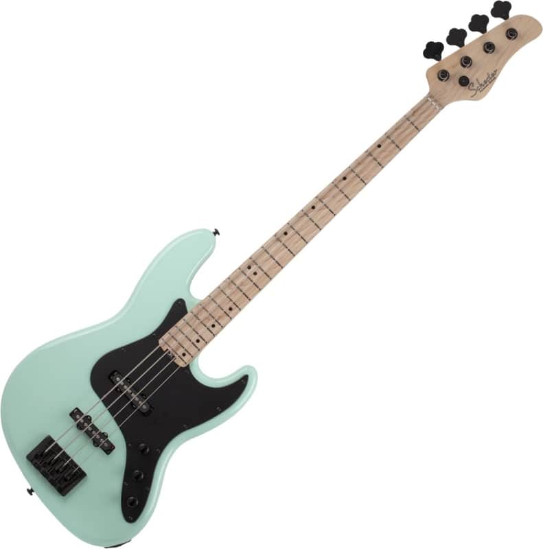 SCHECTER J-4 BASS: Fresh from Reverb in Sea Foam Green