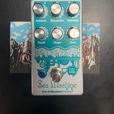 EarthQuaker Devices Sea Machine Super Chorus V3 2017 - Present Silver / Teal Print image 1