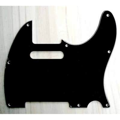 Pickguard Telecaster Black 3ply 8 holes image 2