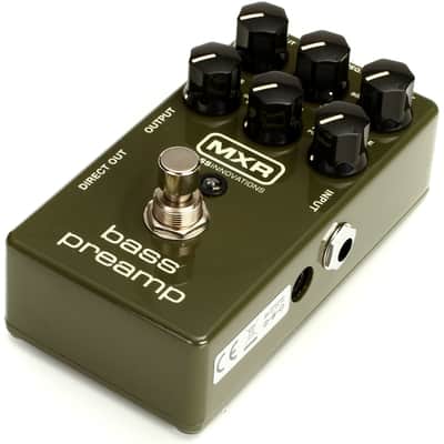 MXR M81 Bass Guitar Preamp Pedal with 3-Band EQ, Cable Bundle image 5