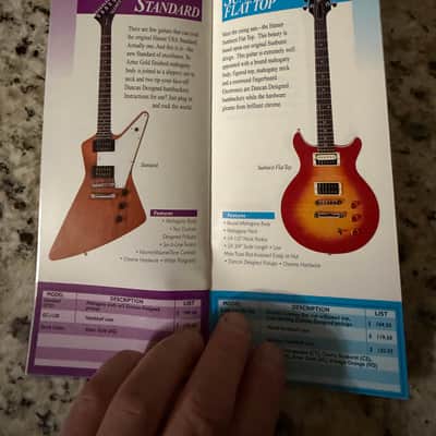Hamer Price List 1998 standard studio artist eclipse phantom custom Mirage special cruise Bass  Californian Diablo Daytona Duo Tone chaparral 12 string image 10
