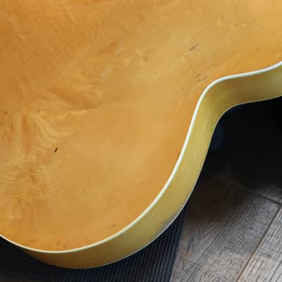 1948 Epiphone Triumph w/ DeArmond Guitar Mike Archtop Guitar Natural + HSC image 16
