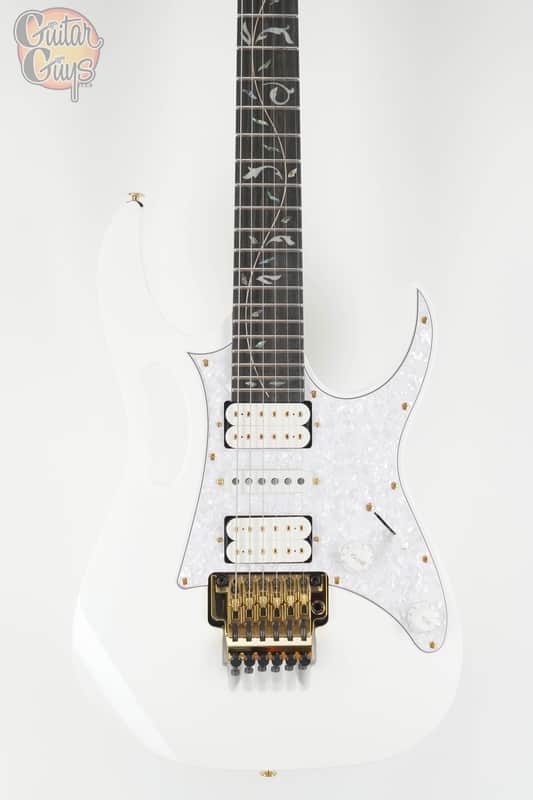 Ibanez Premium JEM7VPWH Steve Via Signature White image 1