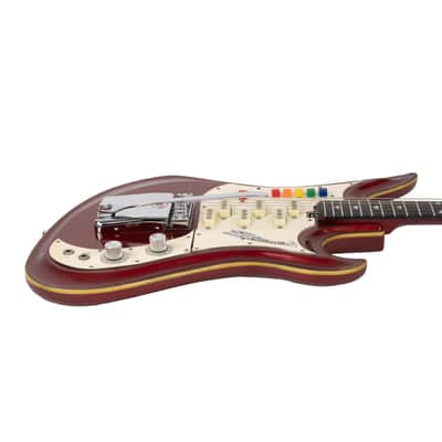 Vintage Teisco Spectrum 5 Red 1960s image 3