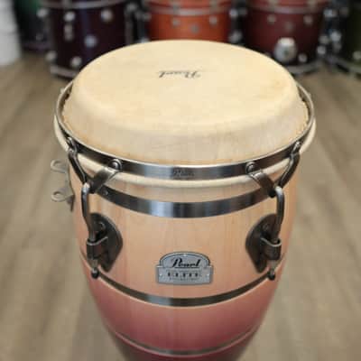 Pre-Owned Pearl Folkloric Series Elite 11" Quinto (Crimson Sunrise) image 3