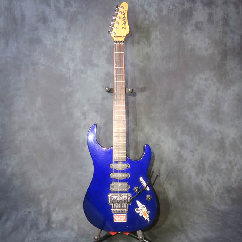 Washburn Mercury II Series Deep Blue 1990's Floyd Rose Guitar | Reverb