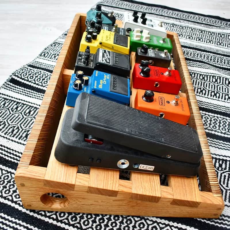 Lakefront Plywood chevron pedalboard 2022 image 1