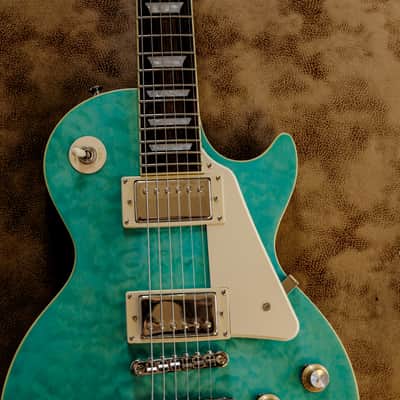 Epiphone Les Paul Standard '60s Quilt Top 2021 - 2025 - Transparent Blue image 3