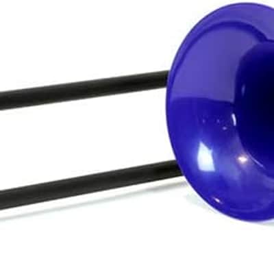 pBone Plastic Kids pBone Mini Trombone - Mouthpiece and Carrying Bag- Lightweight Versatile, Comfortable Ergonomic Grip- Eb Authentic Sound for Student & Beginner- Durable ABS Construction- Blue image 4