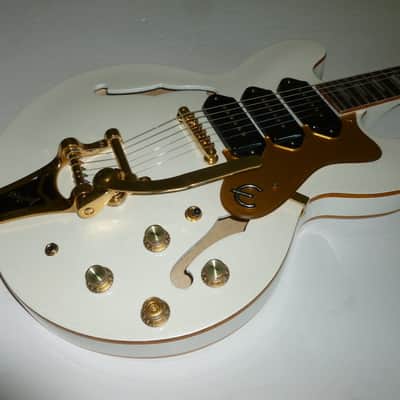 Epiphone Riviera P93 PW Limited Edition Custom Shop 2001 Pearl White image 1