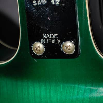 Video Demo 1966 JG Julio Giulietti Hollow Body GREEN 12 String Guitar Original Hard Shell Case image 11