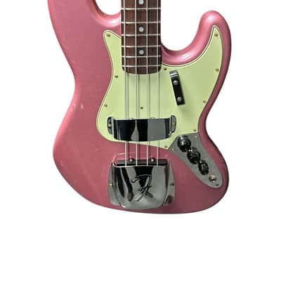 Fender Custom Shop Journeyman 1965 Jazz Bass, Faded Burgundy Mist/Rosewood 9.5 LBS *IN STOCK* image 3