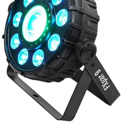(4) Chauvet DJ FX Par 9 DMX Multi-Effect LED, SMD RGB+UV Lights+Crank Up Stand image 10