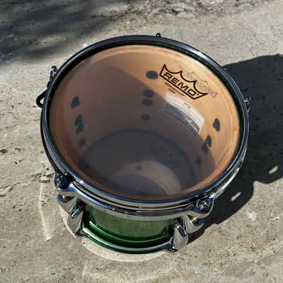 ✮ULTRA RARE✮ PEARL MASTERS MCX 100% Maple 8" X 7" Tom✮LACQUER EMERALD SPARKLE !✮ image 9