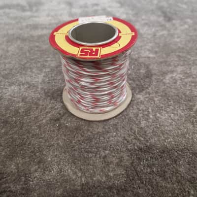 RS 16/0.2mm Equipment Wire Type 2 Red And White 100 Metres - High-Purity Copper - Excellent image 1