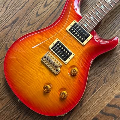 2001 PRS Custom 24 10 Top (Birds & Gold Hardware)- Cherry Sunburst w/ OHSC image 4