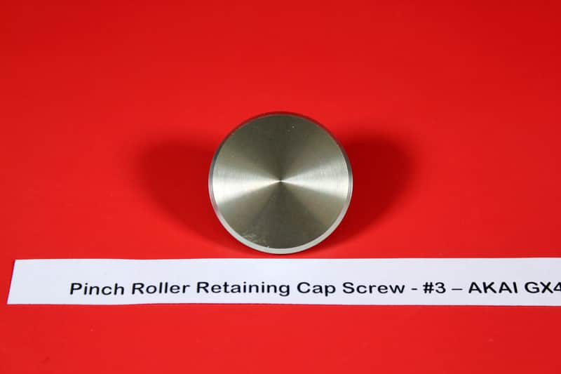 Akai Reel to Reel Pinch Roller Retaining Cap Screw - #3 1970's - 1980's - Silver / Black image 1